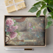 Alice und White Rabbit Fantasy Teatime Decoupage Seidenpapier (Geschenk)