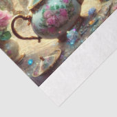 Alice und White Rabbit Fantasy Teatime Decoupage Seidenpapier (Ausschnitt)