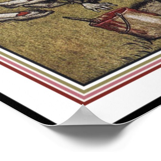 Alice und Wonderland - Arthur Rackham Poster (Ecke)