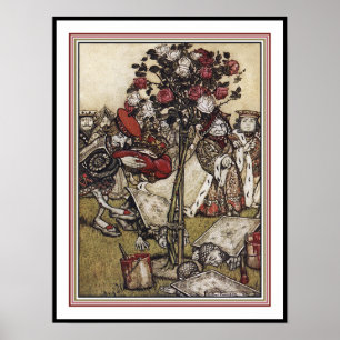 Alice und Wonderland - Arthur Rackham Poster