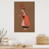 Alice und Wonderland Forest Character Painting-3 Poster (Küche)