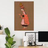 Alice und Wonderland Forest Character Painting-3 Poster (Heimbüro)