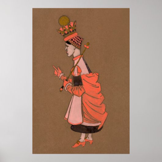 Alice und Wonderland Forest Character Painting-3 Poster (Vorne)