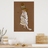 Alice und Wonderland Forest Character Painting-4 Poster (Küche)