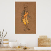 Alice und Wonderland Forest Character Painting-5 Poster (Küche)