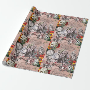 Alice Unsinn Vorhang Wunderland Klassiker Geschenkpapier