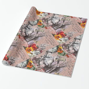 Alice Unsinn Vorhang Wunderland Klassiker Geschenkpapier