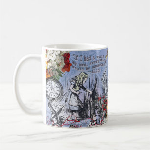 Alice Unsinn Vorhang Wunderland Klassiker Kaffeetasse