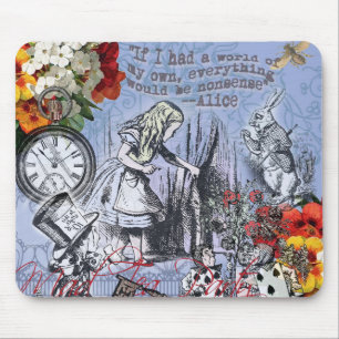 Alice Unsinn Vorhang Wunderland Klassiker Mousepad