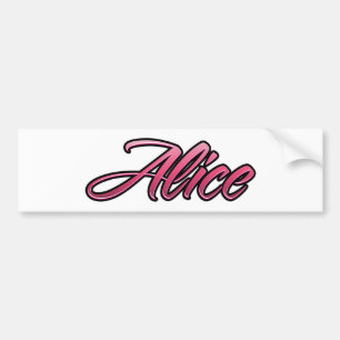 Alice verblasste pink Aufkleber Sticker Autoaufkleber