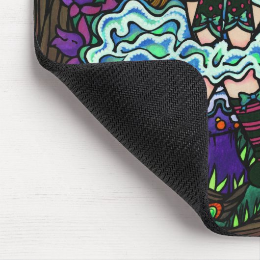 "Alice verlor" Alice im Wunderland-Cheshire-Katze Mousepad (Ecke)