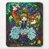 "Alice verlor" Alice im Wunderland-Cheshire-Katze Mousepad (Vorne)