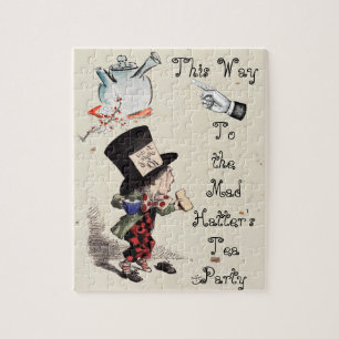 Alice - Verrückte-Hutmacher-Teeparty 1865  Puzzle
