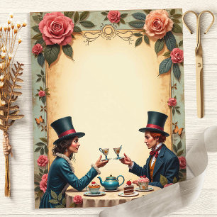 Alice Verrückter Hatter Teeparty Toast Scrapbook P