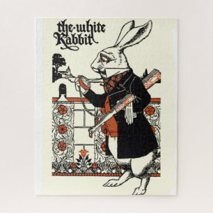 Alice Weiße Kaninchen Klassisches Wunderland Puzzle