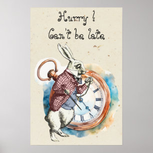 Alice - Weißes Kaninchen 1865 - 16 x 24 Poster