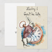 Alice - Weißes Kaninchen 1865 Mitteilungskarte (Vorne/Hinten)