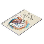 Alice - Weißes Kaninchen 1865 Notizblock (Linke Seite)