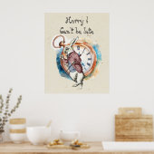 Alice - Weißes Kaninchen 1865 Poster (Küche)