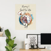 Alice - Weißes Kaninchen 1865 Poster (Heimbüro)