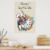 Alice - Weißes Kaninchen 1865 Poster (Küche)