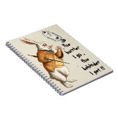 Alice - Weißes Kaninchen - Stundenglas 1865 Notizblock (Rechte Seite)