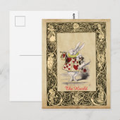 Alice - Weißes Kaninchen - The Herald 1865 Postkarte (Vorne/Hinten)