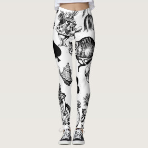 Alice Weißes Kaninchen Wunderland Klassiker Leggings