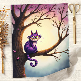 Alice Whimsical Cheshire Cat Scrapbook Paper