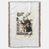 Alice White Rabbit Classic Wonderland Decke (Vorderseite Vertikal)