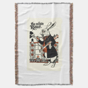 Alice White Rabbit Classic Wonderland Decke