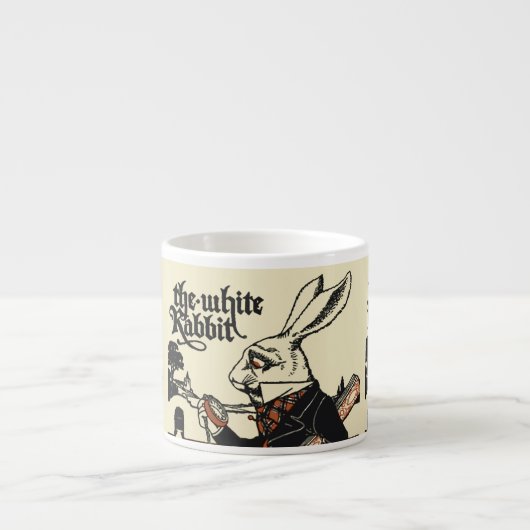 Alice White Rabbit Classic Wonderland Espressotasse (Vorderseite)