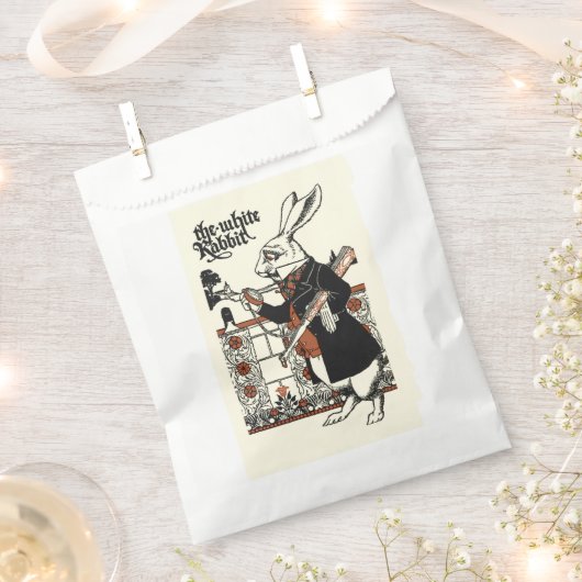 Alice White Rabbit Classic Wonderland Geschenktütchen (Ausgeschnitten)