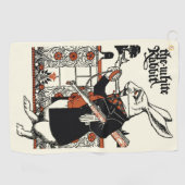 Alice White Rabbit Classic Wonderland Golfhandtuch (Horizontal)