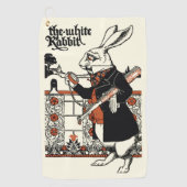 Alice White Rabbit Classic Wonderland Golfhandtuch (Vorderseite)