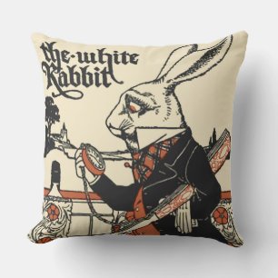 Alice White Rabbit Classic Wonderland Kissen
