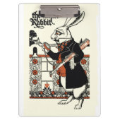 Alice White Rabbit Classic Wonderland Klemmbrett (Vorderseite)