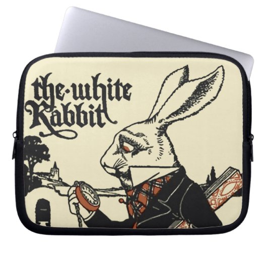 Alice White Rabbit Classic Wonderland Laptopschutzhülle (Vorderseite)