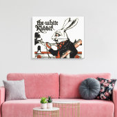 Alice White Rabbit Classic Wonderland Leinwanddruck (Insitu (Wohnzimmer))