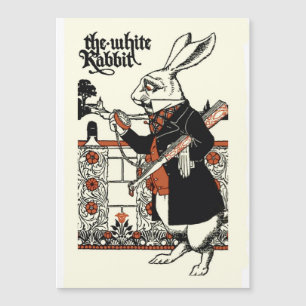 Alice White Rabbit Classic Wonderland Magnetkarte