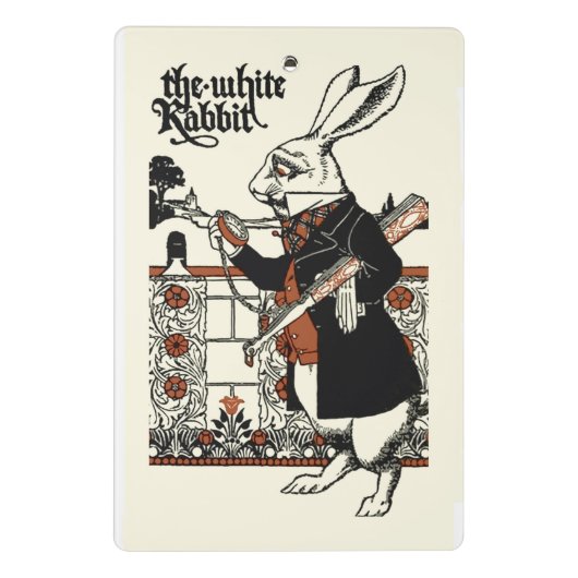 Alice White Rabbit Classic Wonderland Mini Klemmbrett (Rückseite)