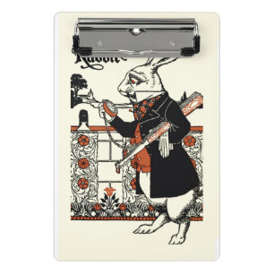 Alice White Rabbit Classic Wonderland Mini Klemmbrett