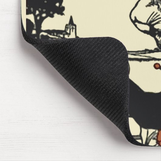 Alice White Rabbit Classic Wonderland Mousepad (Ecke)