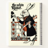 Alice White Rabbit Classic Wonderland Notizblock (Rückseite)