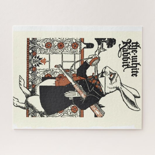 Alice White Rabbit Classic Wonderland Puzzle (Horizontal)