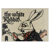 Alice White Rabbit Classic Wonderland Schneidebrett (Vorderseite)