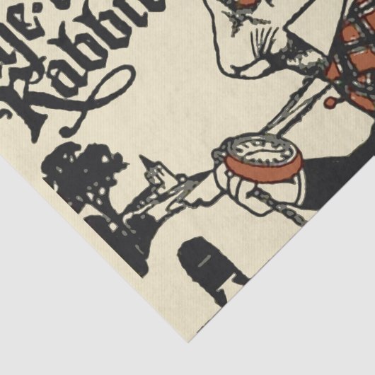 Alice White Rabbit Classic Wonderland Seidenpapier (Ausschnitt)