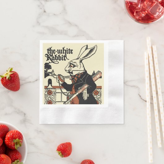 Alice White Rabbit Classic Wonderland Serviette (Beispiel)