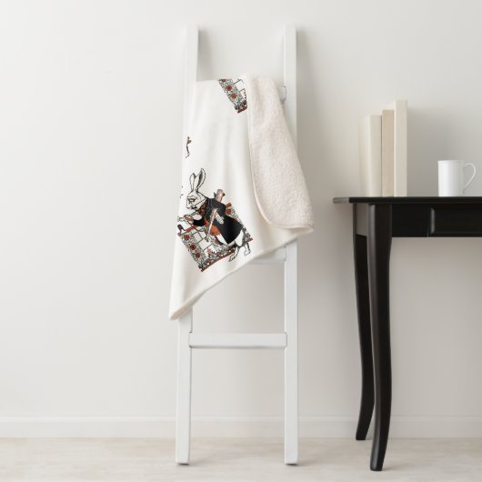 Alice White Rabbit Classic Wonderland Sherpadecke (Beispiel)