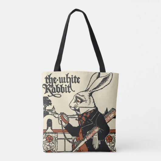 Alice White Rabbit Classic Wonderland Tasche (Rückseite)